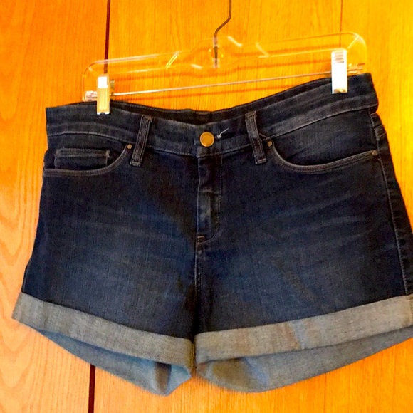 Blank NYC size 29 x 3” soft stretch cuffed denim blue jean full cut shorts EUC - Picture 5 of 15